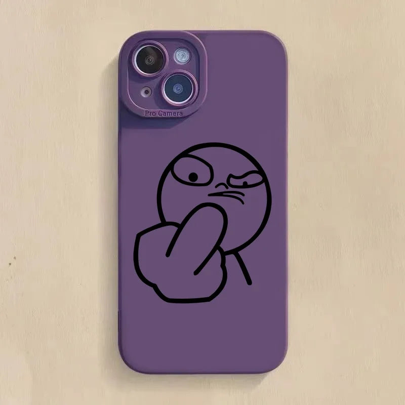 Funny Cartoon Man Phone Case