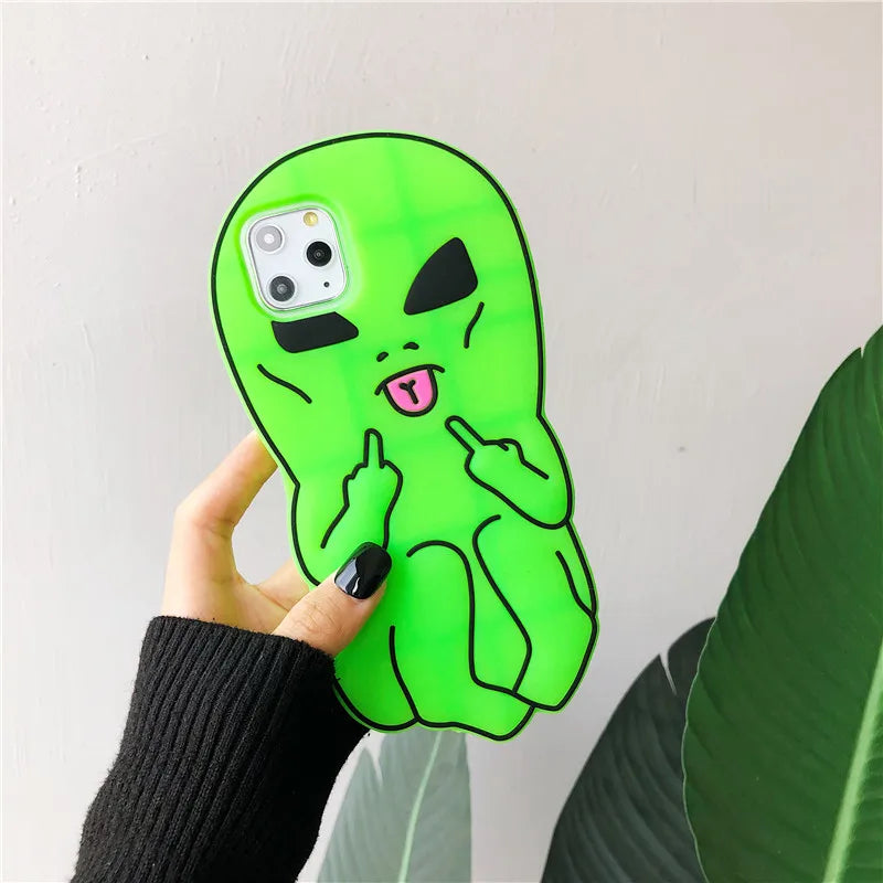 Funny Finger Alien Phone Case