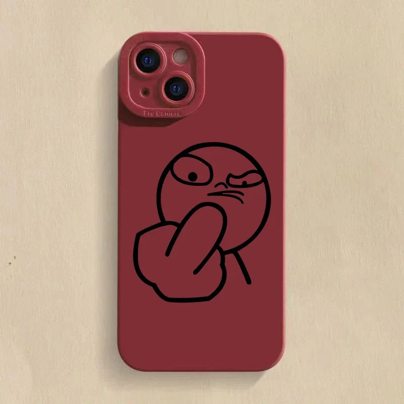 Funny Cartoon Man Phone Case