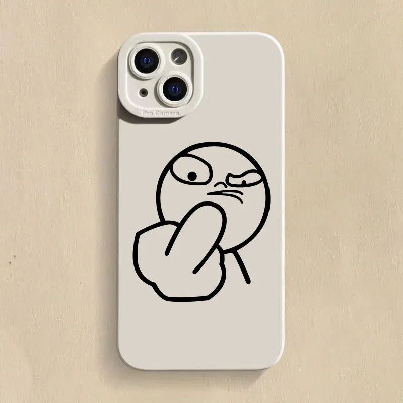 Funny Cartoon Man Phone Case