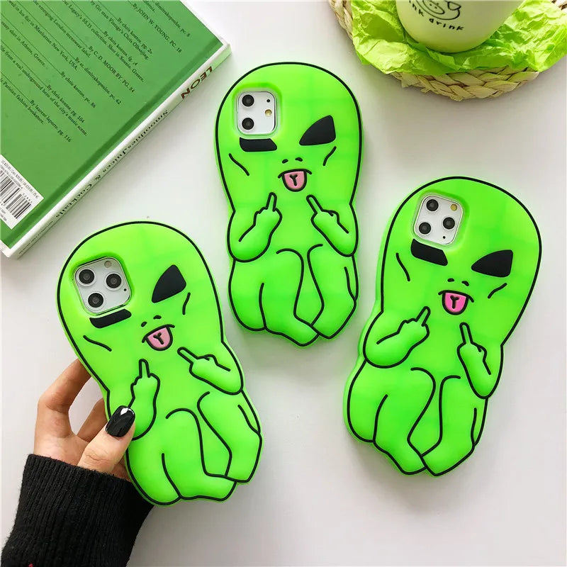 Funny Finger Alien Phone Case